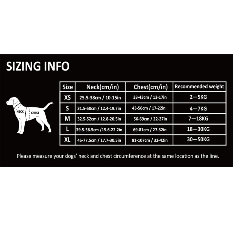 Pet Reflective Nylon Dog Harness No Pull Adjustable
