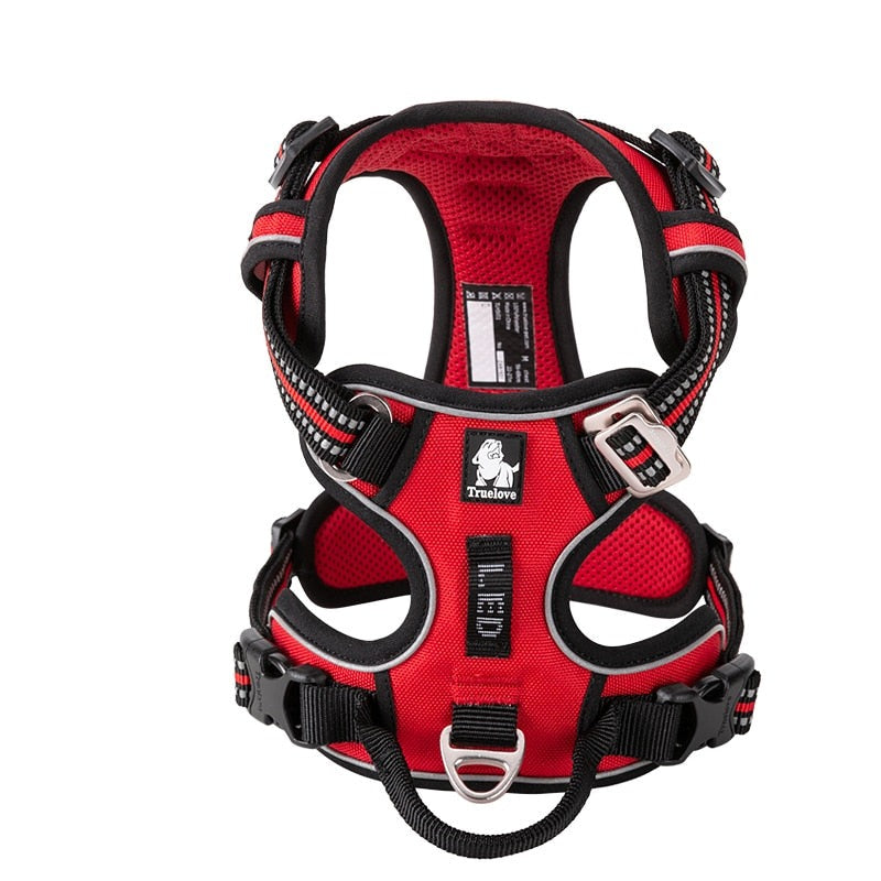 Pet Reflective Nylon Dog Harness No Pull Adjustable