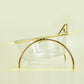 Sparkling Glass Cat Bowl With Elevated Metal Rack - Stylish And Functional Pet Feeder-5