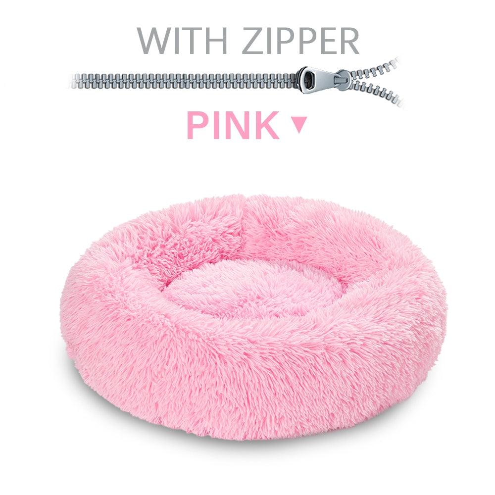 The Snugglepaws Plush Donut Pet Bed: Luxuriously Cozy Haven For Dogs And Cats-14