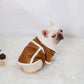 Plush Zipper Warm Faux Leather Dog Jacket