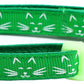 Glowing Cat Faces Breakaway Cat Collar-7