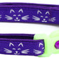 Glowing Cat Faces Breakaway Cat Collar-9