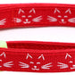 Glowing Cat Faces Breakaway Cat Collar-42
