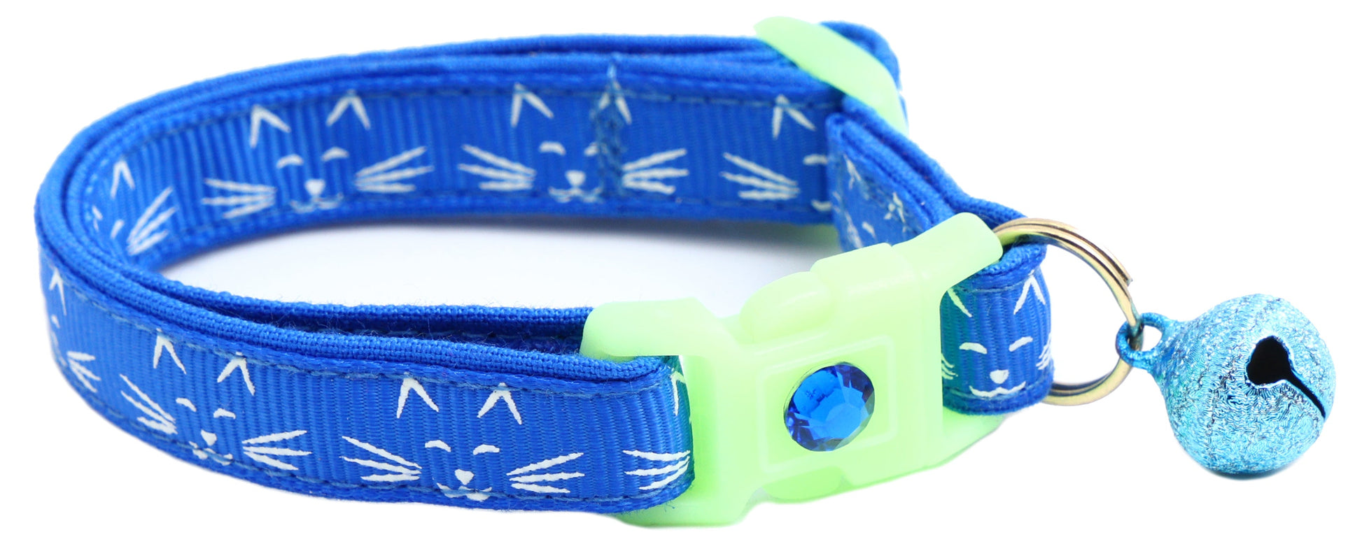 Glowing Cat Faces Breakaway Cat Collar-14