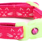 Glowing Cat Faces Breakaway Cat Collar-16
