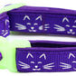 Glowing Cat Faces Breakaway Cat Collar-48