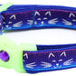 Glowing Cat Faces Breakaway Cat Collar-49