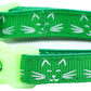 Glowing Cat Faces Breakaway Cat Collar-46