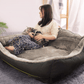 Luxury Pet Haven: Plush Polyester Sofa Bed For Dogs