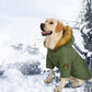 Cozy Canine Cotton Jacket: Stylish And Warm Winter Wear For Large Dogs-0