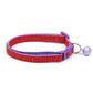 Purple Squiggles on Red Cat Collar-3