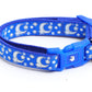 Silver Moons and Stars on Sapphire Blue Cat Collar-7
