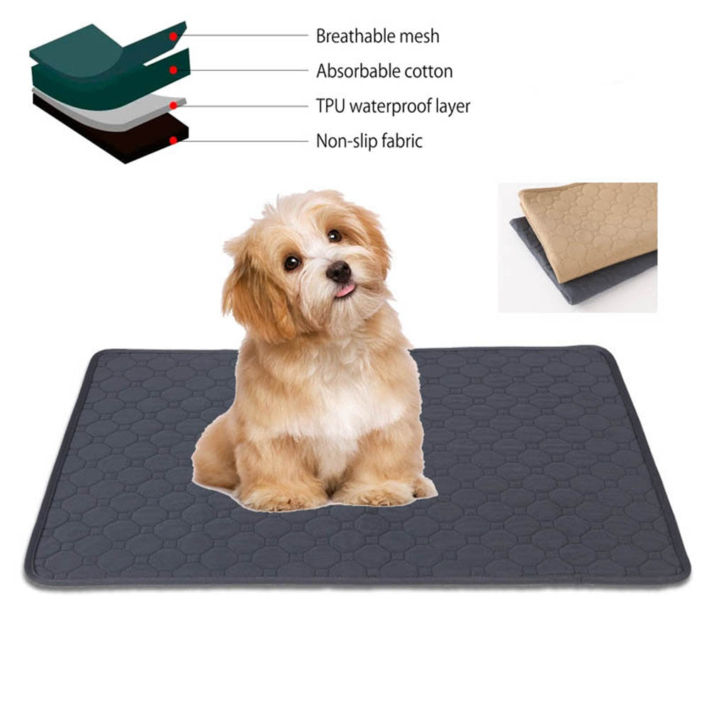 Washable Puppy Training Pad Pet Bed Urine Mat
