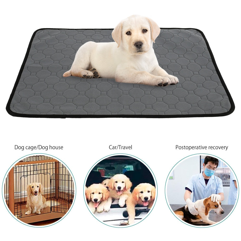 Waterproof Reusable Dog Bed Mats Pet Urine Pad Puppy Pee Fast Absorbing Pad  Rug