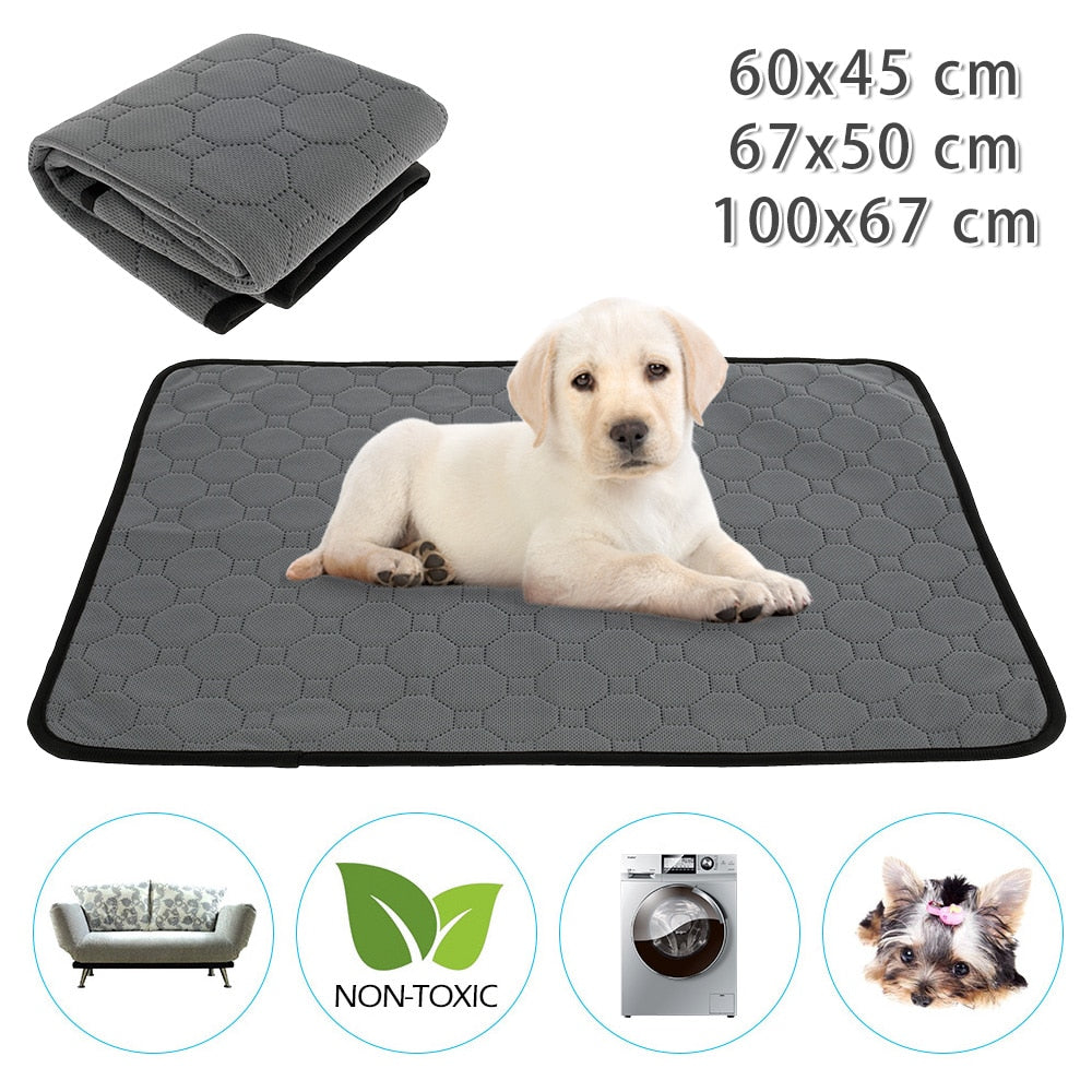 Dog Pee Pad Reusable Washable Waterproof Absorbent Pet Mat Puppy Training  Pad Dog Car Seat Cover Dog Bed Dog Supplies 강아지 카시트